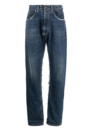 Maison Margiela ripped straight-leg jeans - Blue