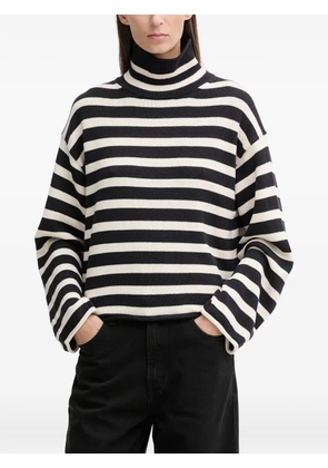 Marc O'Polo striped roll-neck knitwear - Black