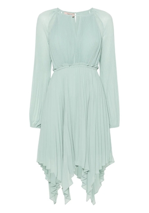 TWINSET cut-out asymmetric-hem dress - Green