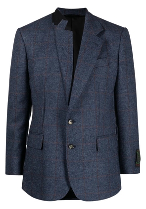 marina yee Darts asymmetric single-breasted blazer - Blue