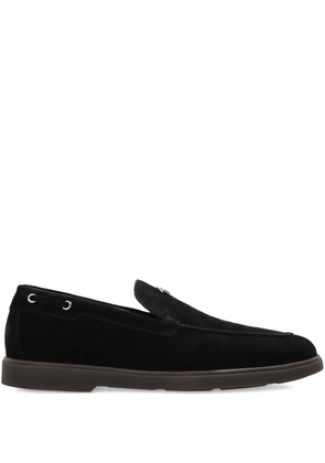 Giuseppe Zanotti logo-plaque loafers - Black