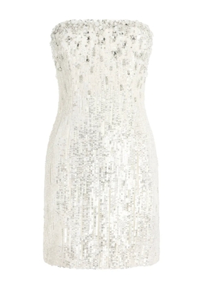 Jenny Packham Josette sequined embellished mini cocktail dress - White