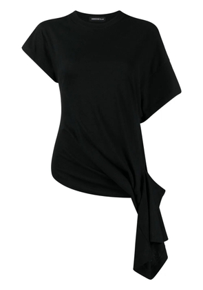 Undercover asymmetric-design cotton T-shirt - Black