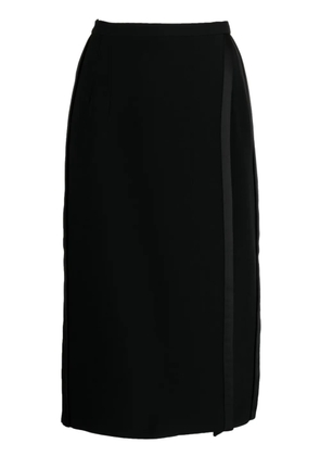 Dice Kayek overlapping-panel high-waist skirt - Black