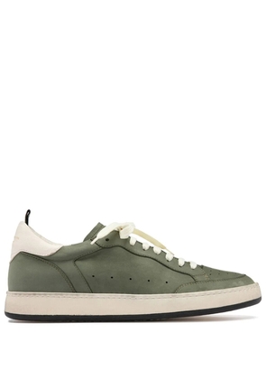 Officine Creative suede low-top sneakers - Green