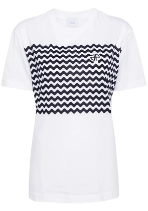 Patou Waves organic-cotton T-shirt - White