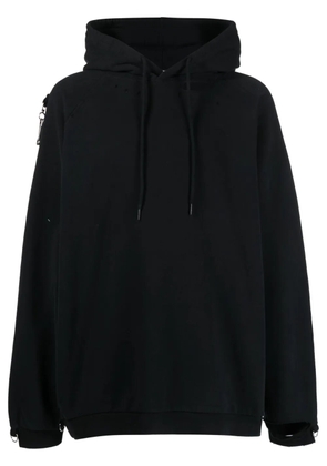 Raf Simons artwork-print cotton hoodie - Black
