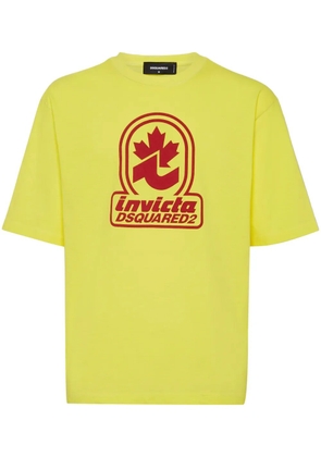 DSQUARED2 logo-print T-shirt - Yellow