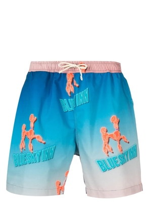 BLUE SKY INN logo-print swim shorts