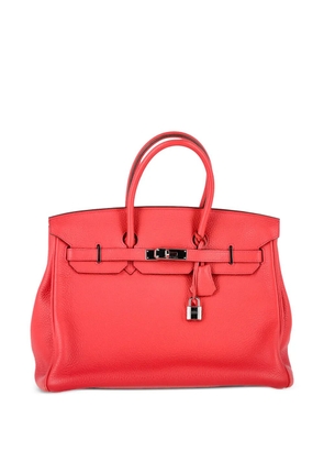 Hermès Pre-Owned 35 Birkin leather tote bag - Red