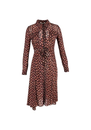 Diane Von Furstenberg Vintage Andi paisley-print shirt dress - Black