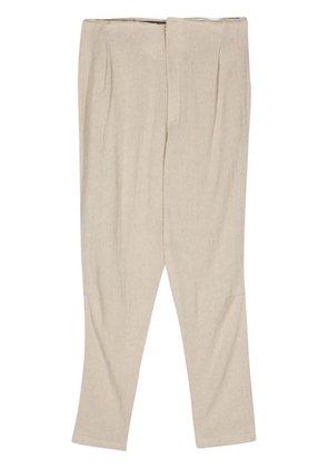Elena Velez high-waisted tapered trousers - Neutrals