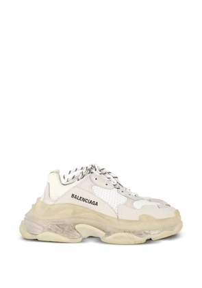 Balenciaga Pre-Owned Triple S logo-detail sneakers - Neutrals