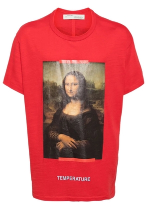 Off-White graphic-print cotton T-shirt - Red