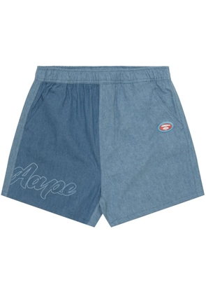 AAPE BY *A BATHING APE® colour-block track shorts - Blue