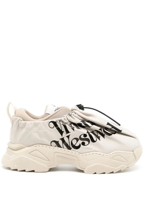 Vivienne Westwood logo-print layered sneakers - Grey