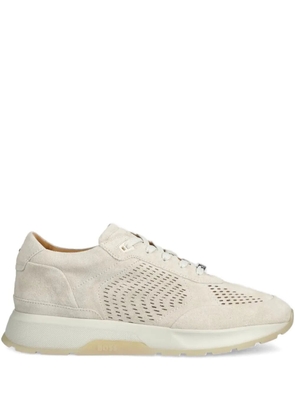 BOSS Zac perforated suede sneakers - Neutrals