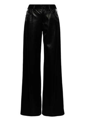 alice + olivia Trish faux-leather trousers - Black