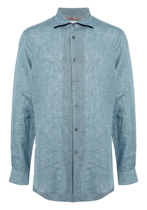 Paul Smith long-sleeve linen shirt - Blue