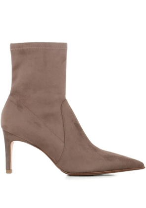 Sergio Levantesi 75mm pointed-toe stiletto boots - Neutrals