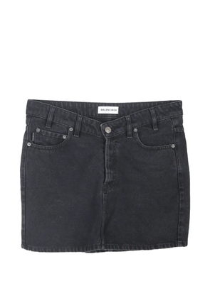 Balenciaga Pre-Owned denim mini skirt - Black