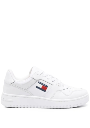Tommy Jeans Retro Basket leather sneakers - White