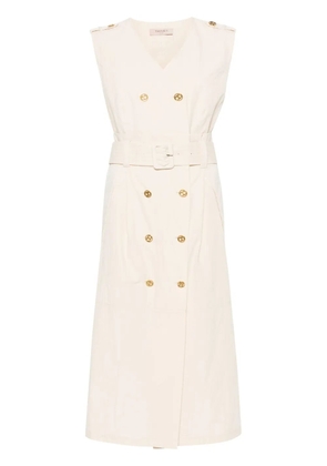 TWINSET double-breasted midi dress - Neutrals