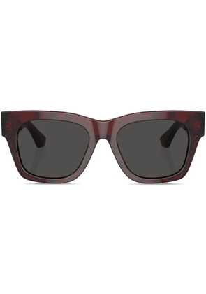Burberry Eyewear checkered wayfarer-frame sunglasses