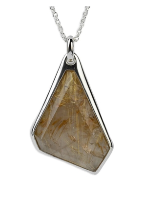 Parts of Four silver Halos crystal necklace