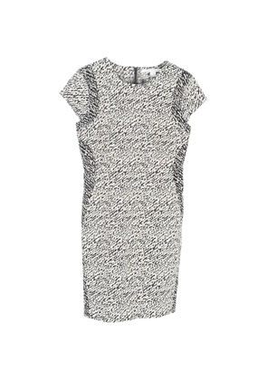 Diane Von Furstenberg Vintage snake-print mini dress - White