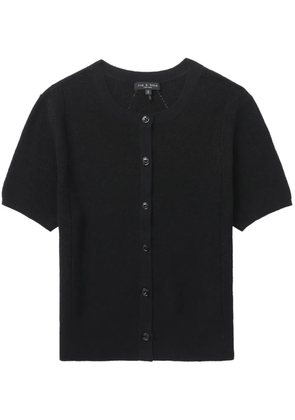rag & bone short-sleeve knit cardigan - Black