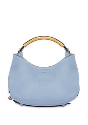 Moschino Handle Me logo-debossed tote bag - Blue