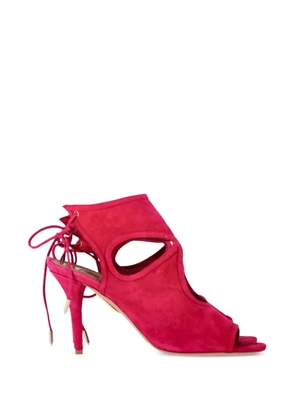 Aquazzura Sexy Thing cut-out tie sandals - Pink