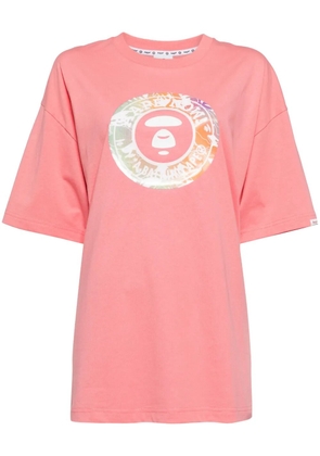 AAPE BY *A BATHING APE® graphic-print cotton T-shirt - Pink
