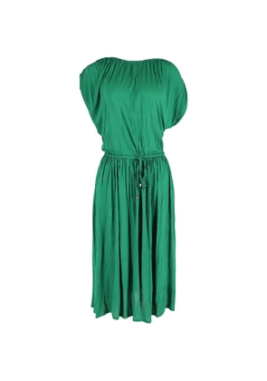 Michael Kors Vintage tie-waist midi dress - Green