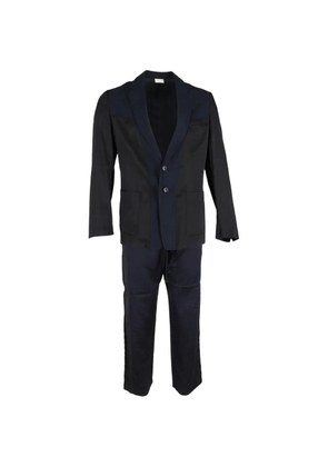 Dries Van Noten Pre-Owned colour-block suit - Blue