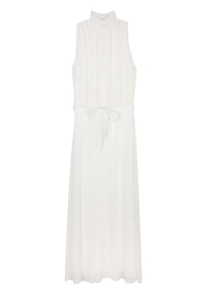 Forte Forte pleat-detail sleeveless maxi dress - White