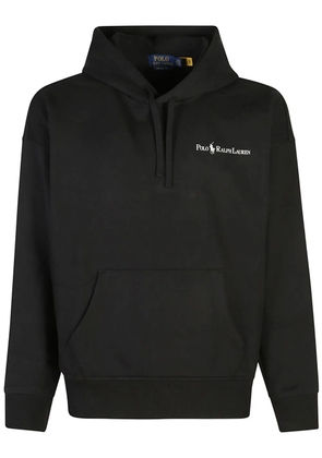 Polo Ralph Lauren logo-print drawstring hoodie - Black