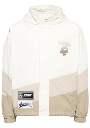 AAPE BY *A BATHING APE® logo-patch long-sleeved jacket - White