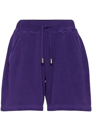 DSQUARED2 logo-embroidered track shorts - Purple