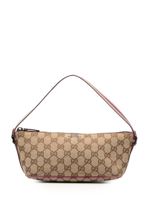 Gucci Pre-Owned 2000-2015 GG Canvas Web Boat shoulder bag - Brown