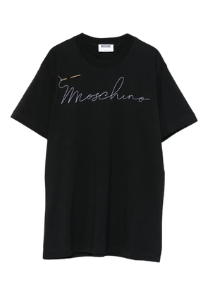 Moschino embroidered t-shirt - Black