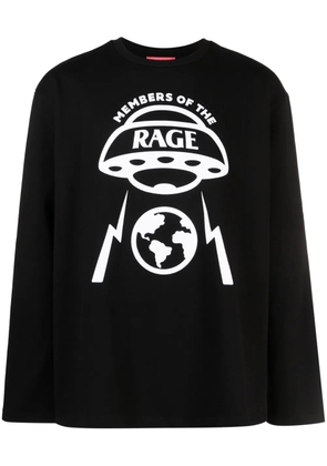 MEMBERS OF THE RAGE illustration-print cotton sweatshirt - Black
