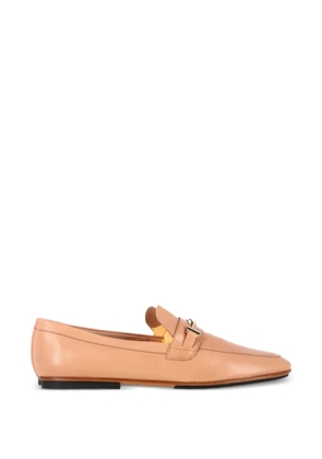 Tod's Vintage Double-T leather loafers - Neutrals