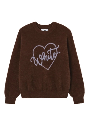 CHOCOOLATE heart-embellished sweater - Brown