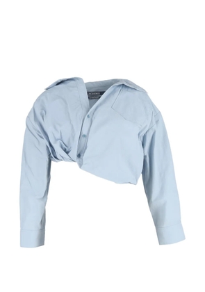 Jacquemus Pre-Owned Mejean cropped shirt - Blue
