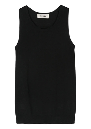 AERON sleeveless knitted top - Black