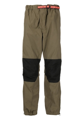 Billionaire Boys Club panelled drawstring-waist straight-leg trousers - Green