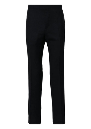 HUGO satin-trim tailored trousers - Blue