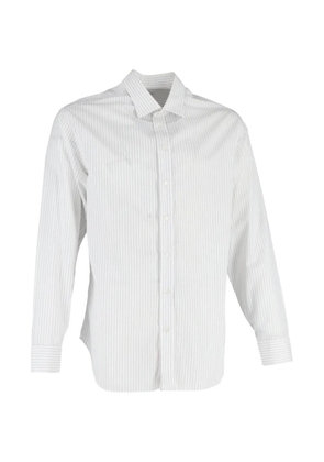 Giorgio Armani Pre-Owned striped long-sleeve shirt - White